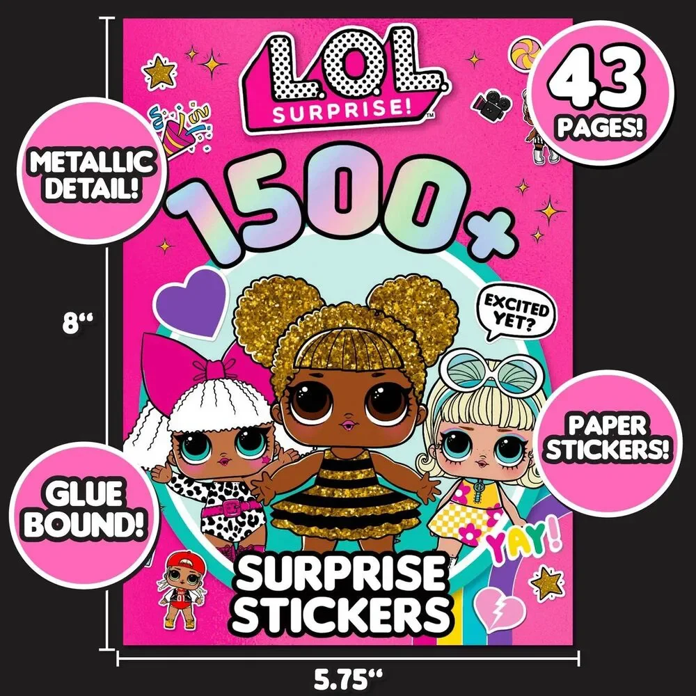 Horizon Group USA Sticker Book L.O.L. Surprise 1500+ Stickers